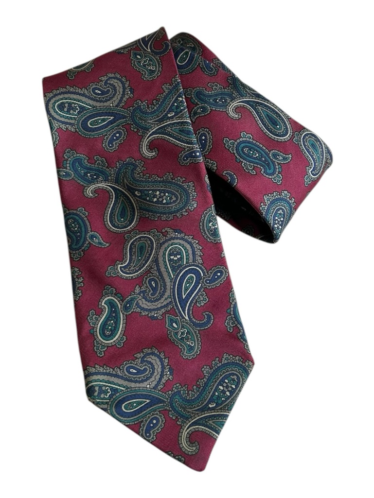 Vintage Italian Silk Necktie Hamilton Clothing Traverse City Mi Paisley Tie